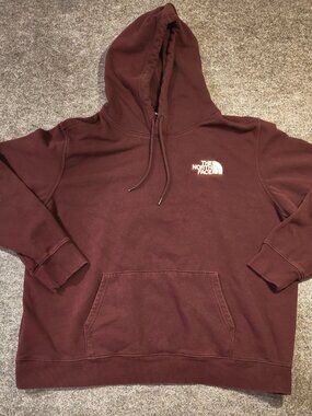 The North Face Burgundy Hoodie Men’s XXL